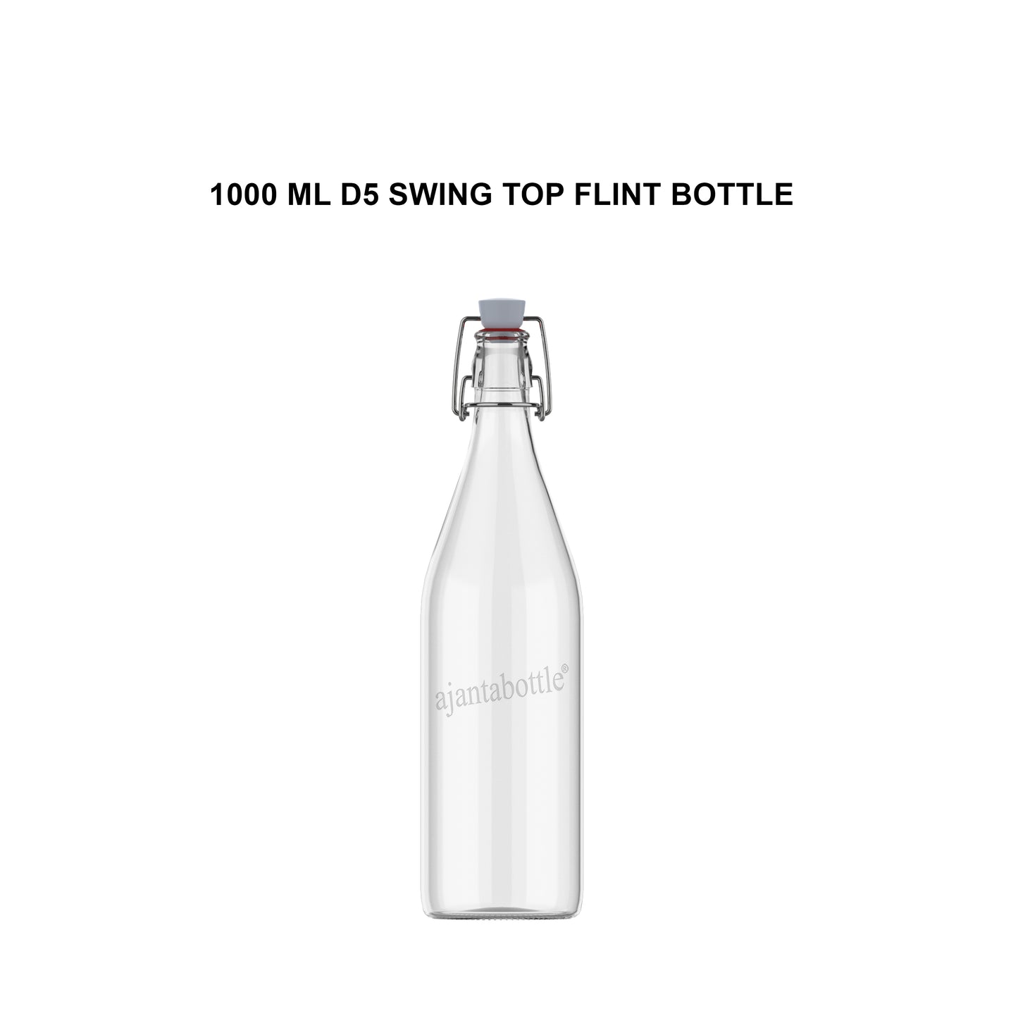 1000 ML WATER D5-CLIPTOP FLINT BOTTLE