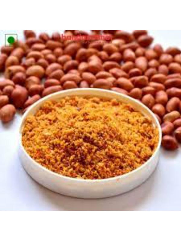 దంచిన వేరుశనగ పల్లి కారం పొడి | Stone Mortar Groundnut / Peanut Spice powder