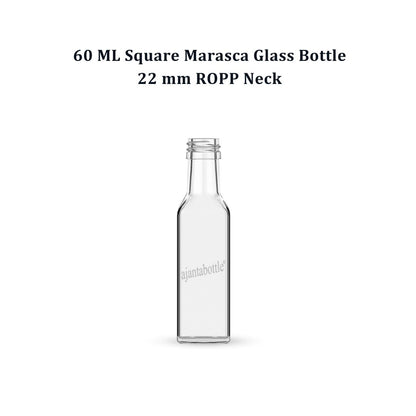 60ml Ajanta Glass bottle (Square)