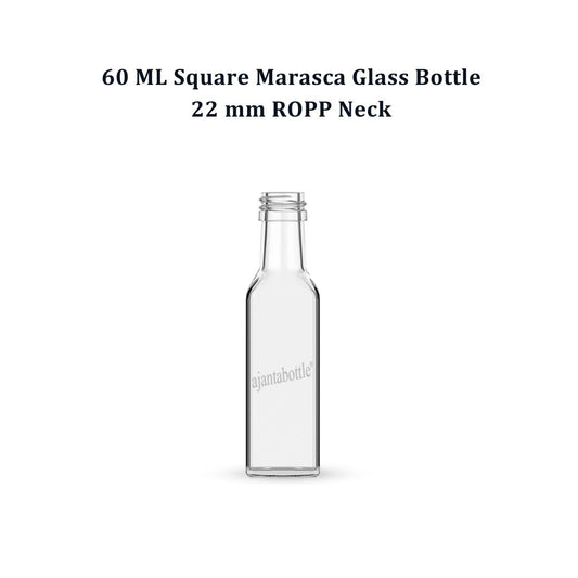 60ml Ajanta Glass bottle (Square)