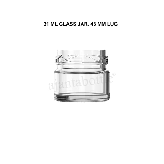 Ajanta 31 ml Lug Round Glass Jar 43 mm Lug Neck