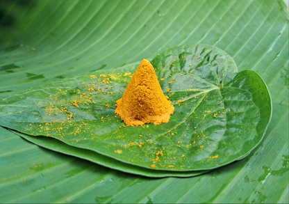 దంచిన ప్రకృతి వ్యవసాయ సేలం పసుపు పొడి | Stone-mortared & Naturally Farmed Selam Turmeric Powder