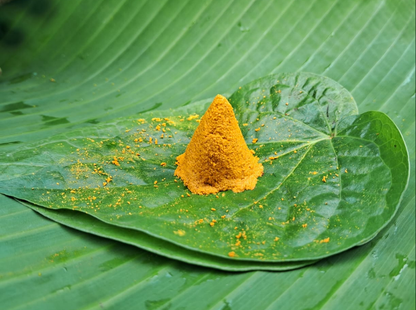 దంచిన ప్రకృతి వ్యవసాయ సేలం పసుపు పొడి | Stone-mortared & Naturally Farmed Selam Turmeric Powder