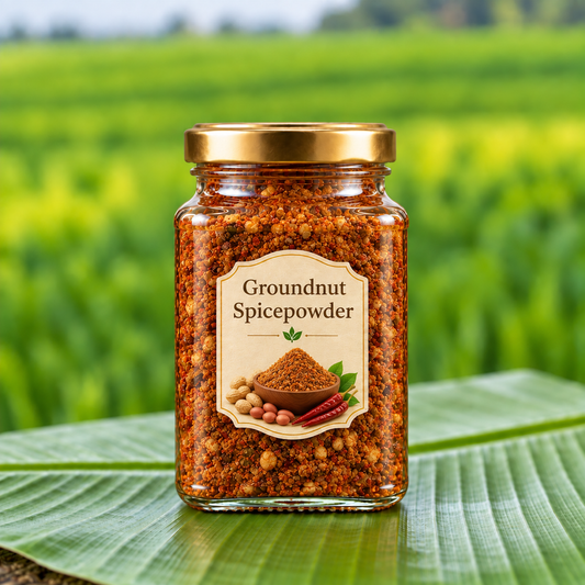 దంచిన పల్లి కారం పొడి | Stone Mortar Groundnut / Peanut Spice powder