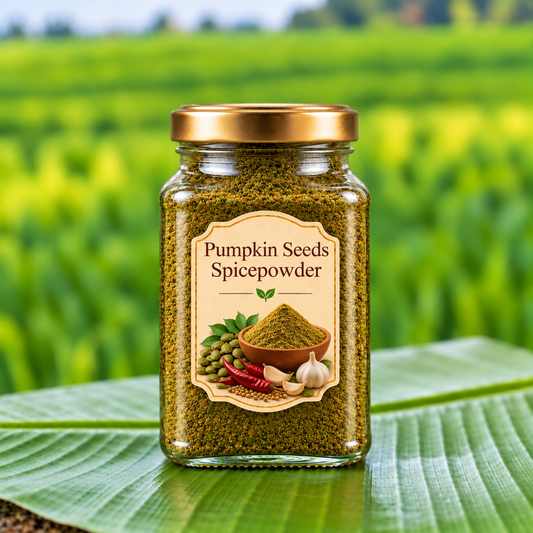 దంచిన గుమ్మడి గింజల కారం పొడి | Stone-mortared Pumpkin seeds Spice powder
