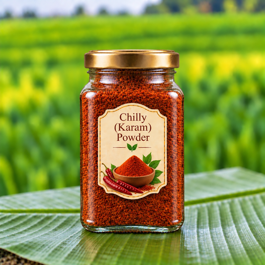దంచిన కారం పొడి | Stone Mortar Chilly / Spice Powder