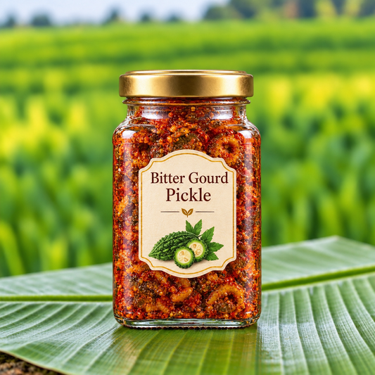 కాకరకాయ రోటి పచ్చడి | Traditional Stone Grinded Bitter Gourd Pickle
