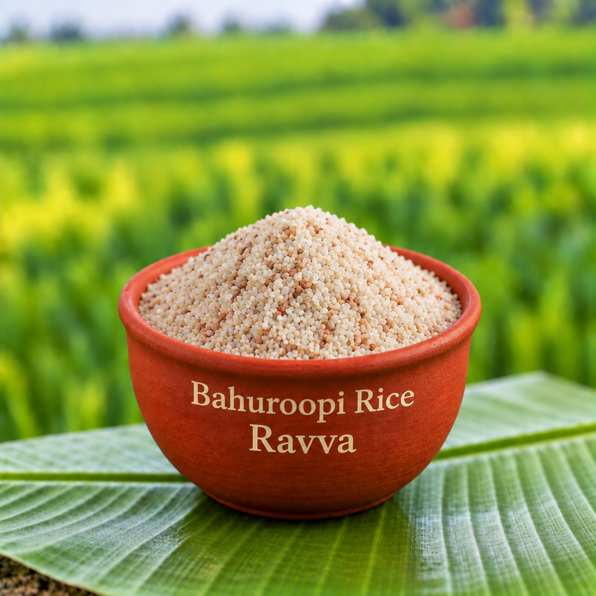 దంచిన బహురూపి బియ్యం రవ్వ | Traditional Stone Mortor Bahuroopi Rice Ravva