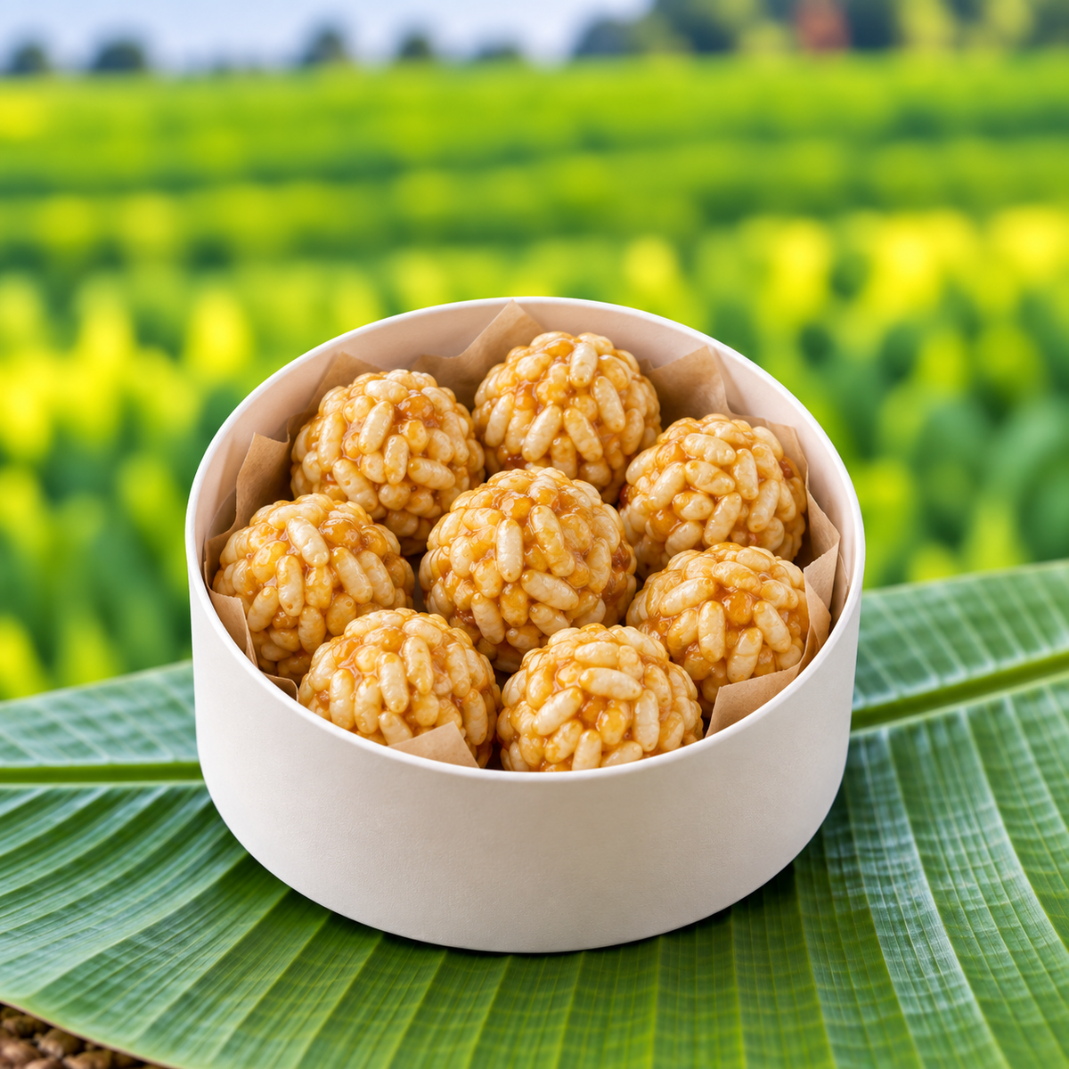 బెల్లం మురి / మరమరాలు లడ్డు |  Jaggery Rice Crispy Laddu