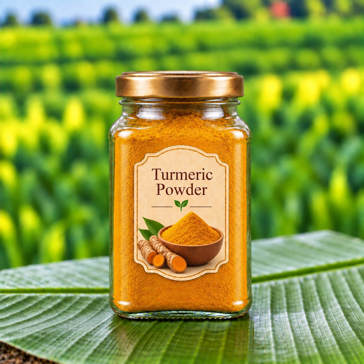 దంచిన ప్రకృతి వ్యవసాయ సేలం పసుపు పొడి | Stone-mortared & Naturally Farmed Selam Turmeric Powder
