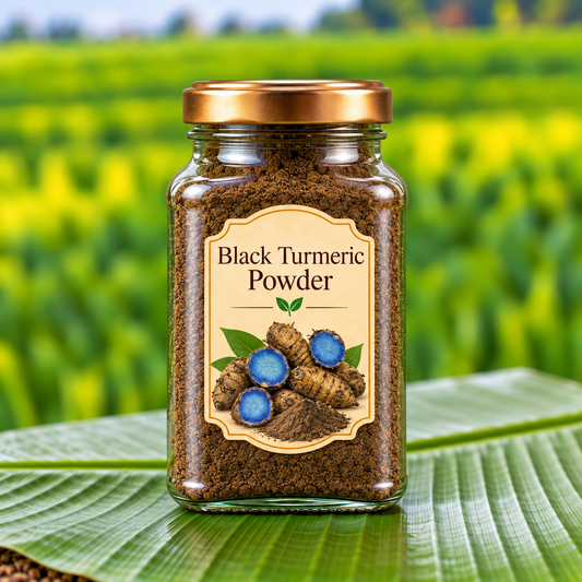 ప్రకృతి వ్యవసాయ నల్ల పసుపు పొడి | Naturally Farmed Black Turmeric Powder