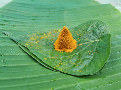 దంచిన ప్రకృతి వ్యవసాయ సేలం పసుపు పొడి | Stone-mortared & Naturally Farmed Selam Turmeric Powder